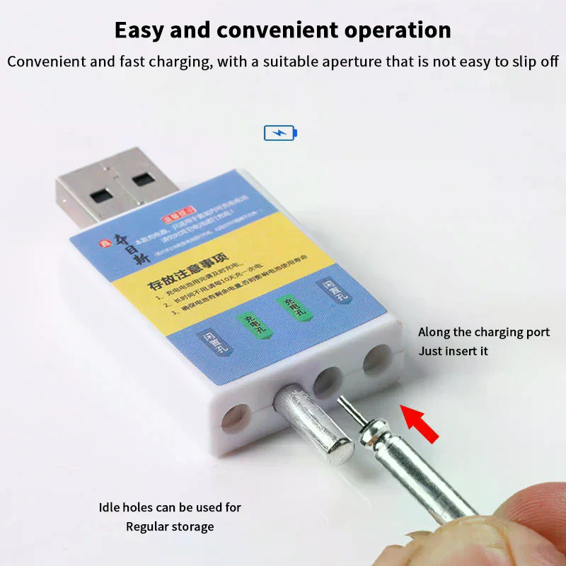 Fish Finder Charger - フロート充電式バッテリーCR425 USB充電器 充電アクセサリー 釣り用 1個入り 水着