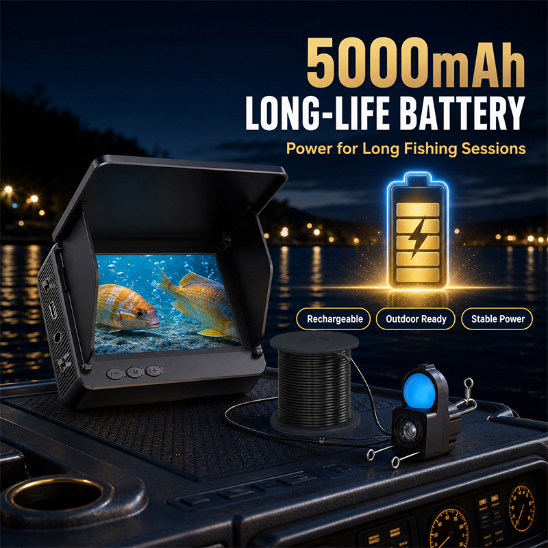 魚群探知機 水中カメラ 1080P HDモニター ナイトビジ - Fish Finder Portable のレビューと価格