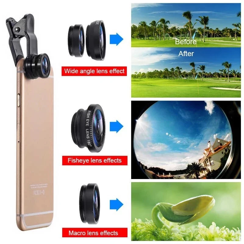 iPhone、Xiaomi、Redmi用3in1魚眼広角マイ - Fishing Camera のレビューと価格