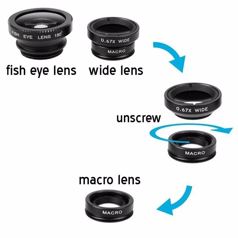 iPhone、Xiaomi、Redmi用3in1魚眼広角マイ - Fishing Camera のレビューと価格