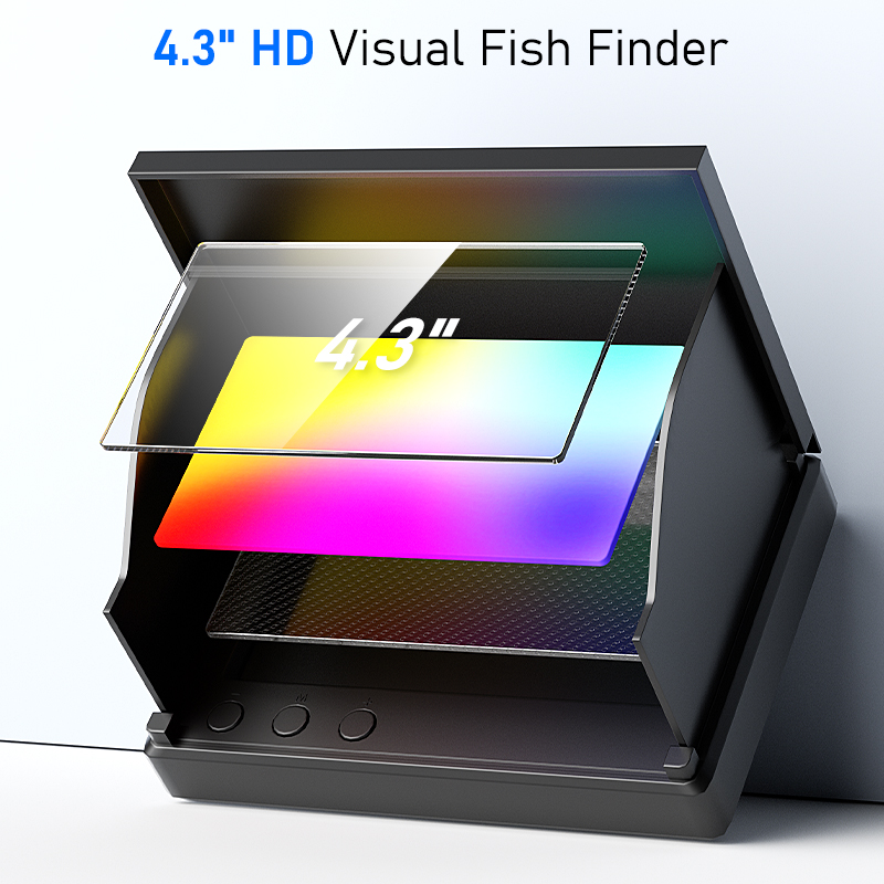 4.3インチLCDポータブル魚群探知機、20m水中カメラ、水 - Fishing Camera のレビューと価格