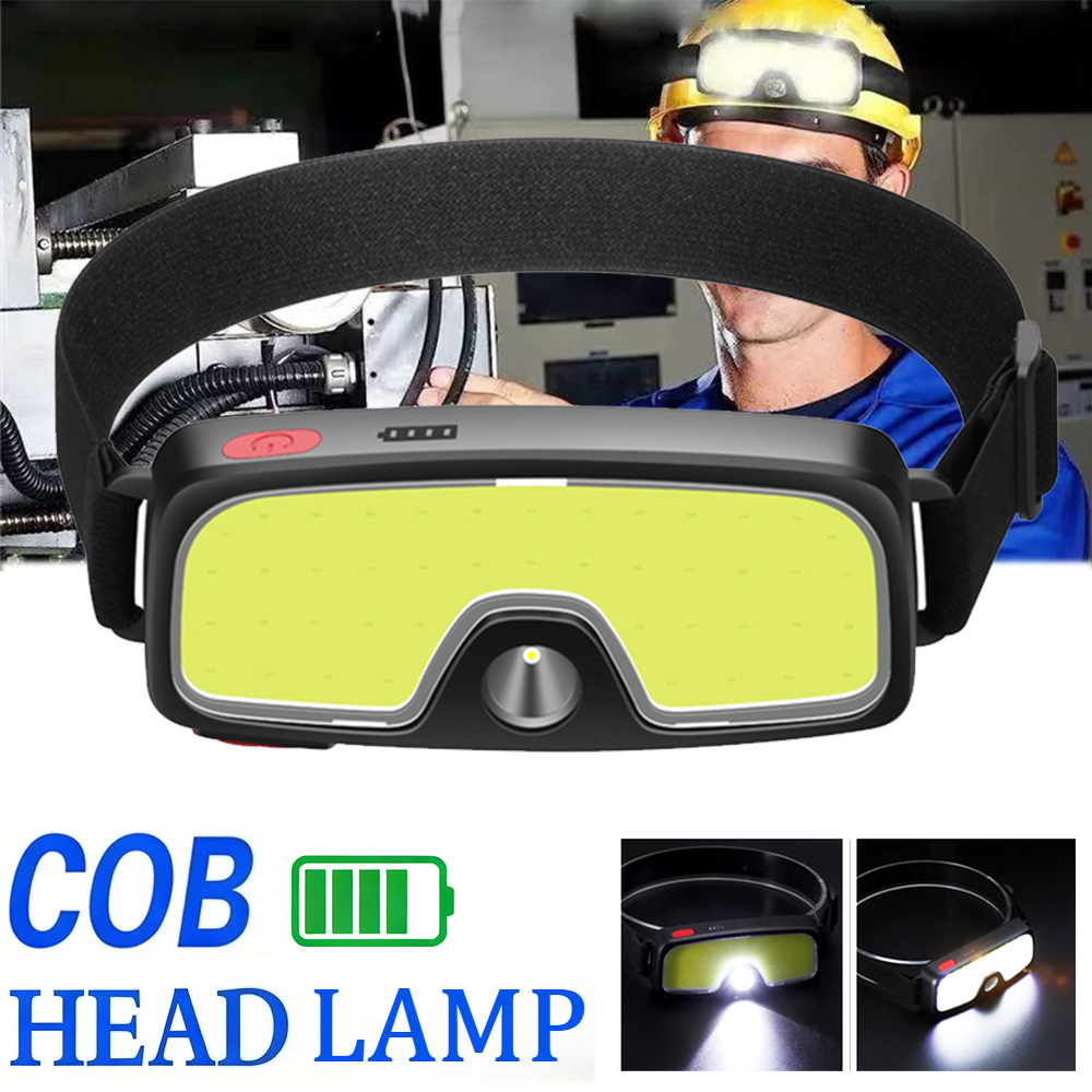 強力な COB ヘッドランプ Type-c/USB 充電式ヘ - Fish Finder Battery のレビューと価格