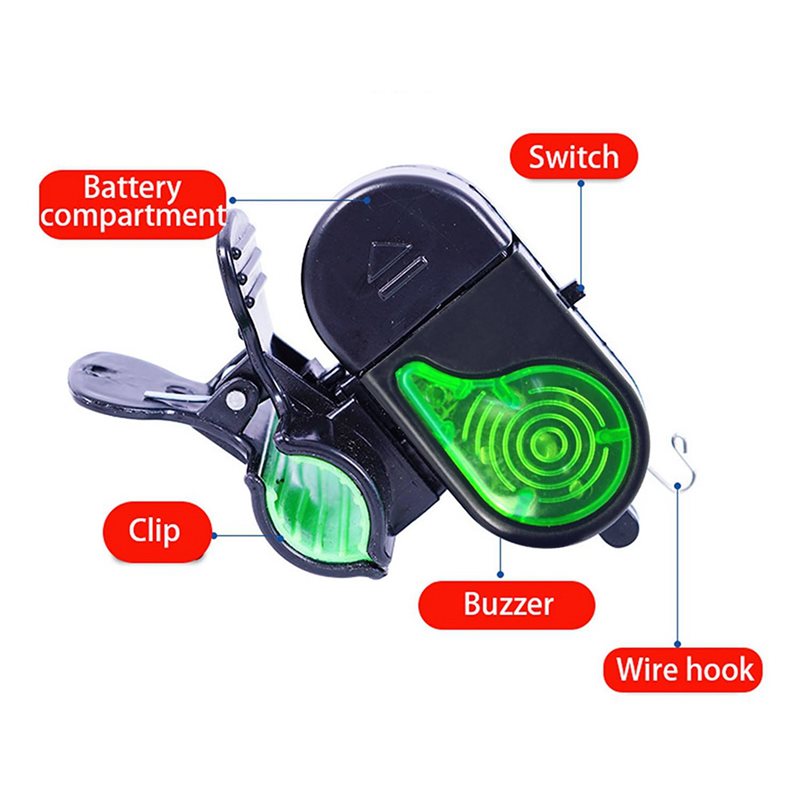 A06F-8PCS LEDライト付き釣り用バイトアラーム - - Bite Alarm のレビューと価格