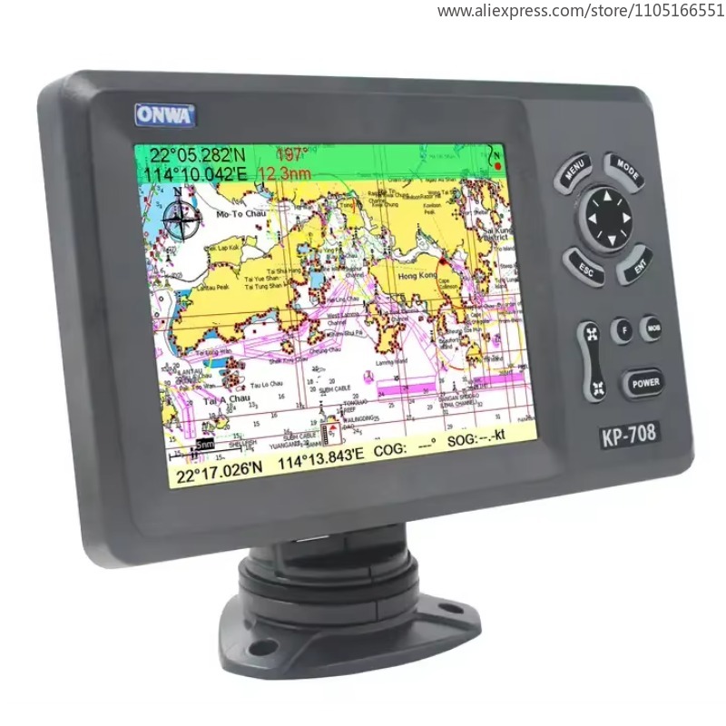KP-708 7インチ マリンGPSナビゲーター ナビゲーシ - Fish Finder Gps のレビューと価格