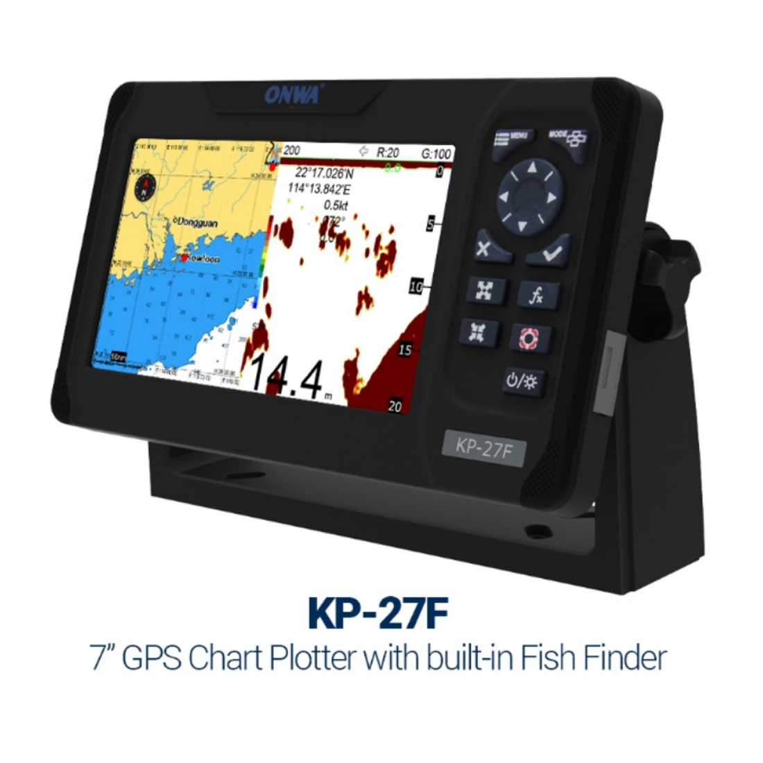 ONWA KP-27F 7インチ マリンGPSチャートプロッ - Fish Finder のレビューと価格