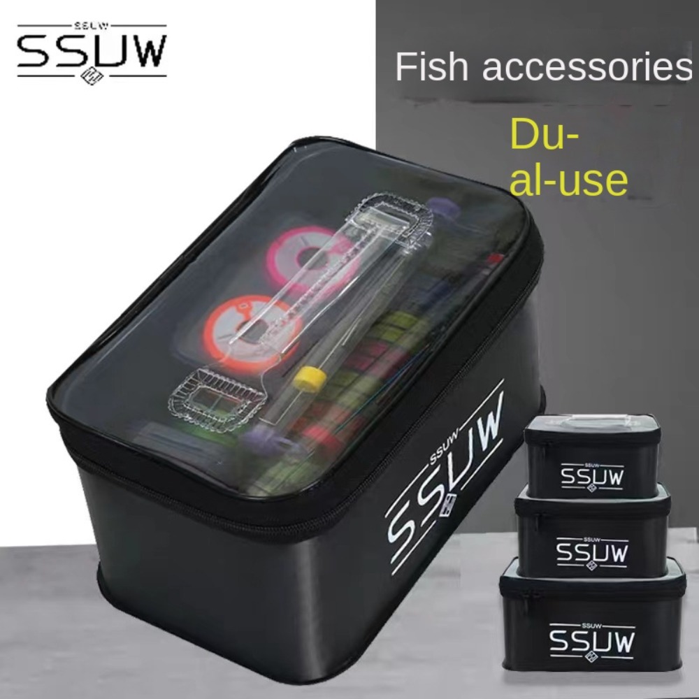 新しいS M L EVA活魚バケツ 持ち手付き 通気性 折り - Fish Finder Case のレビューと価格